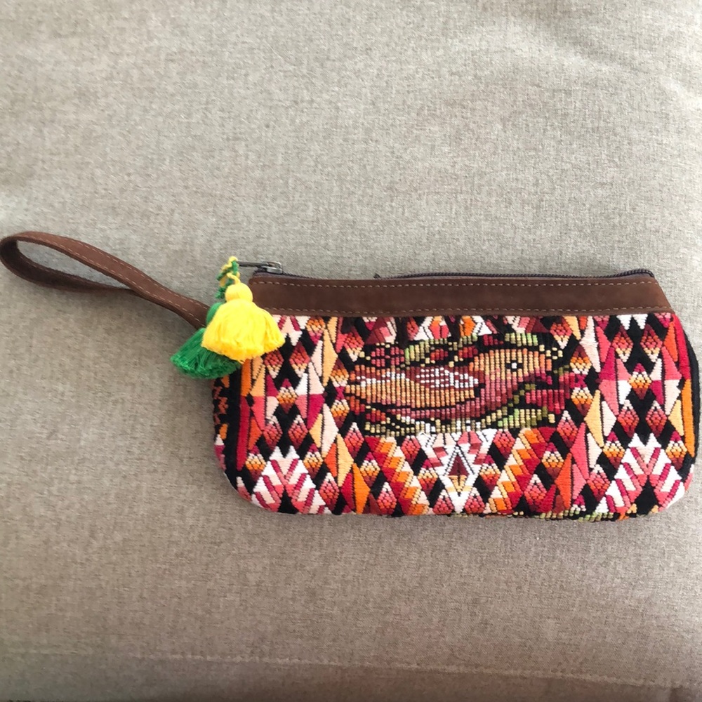 NWT Nena & Co Peace Embroidered Clutch